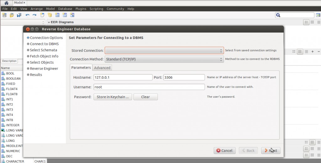 Screen : Install MySql Workbench in Ubuntu 12.04